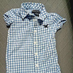 Plaid baby romper 6 months. American Living